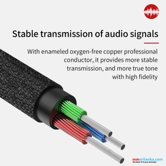 Baseus Yiven Audio Cable 3.5 male Audio M30 0.5M Silver+ Black